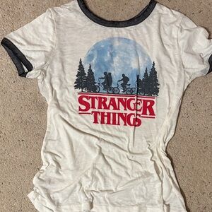 Netflix Stranger Things White and Black Tee